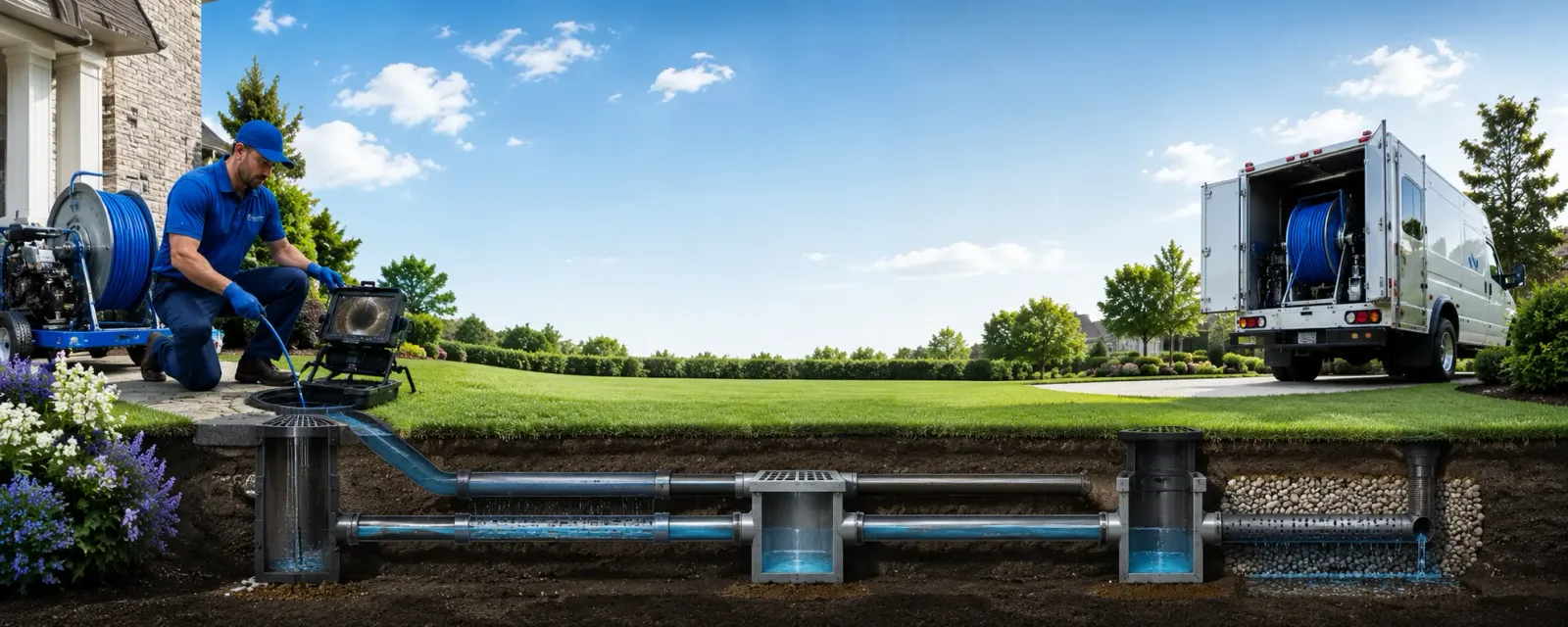 Outdoor drain cleaning information for Forestville, MI